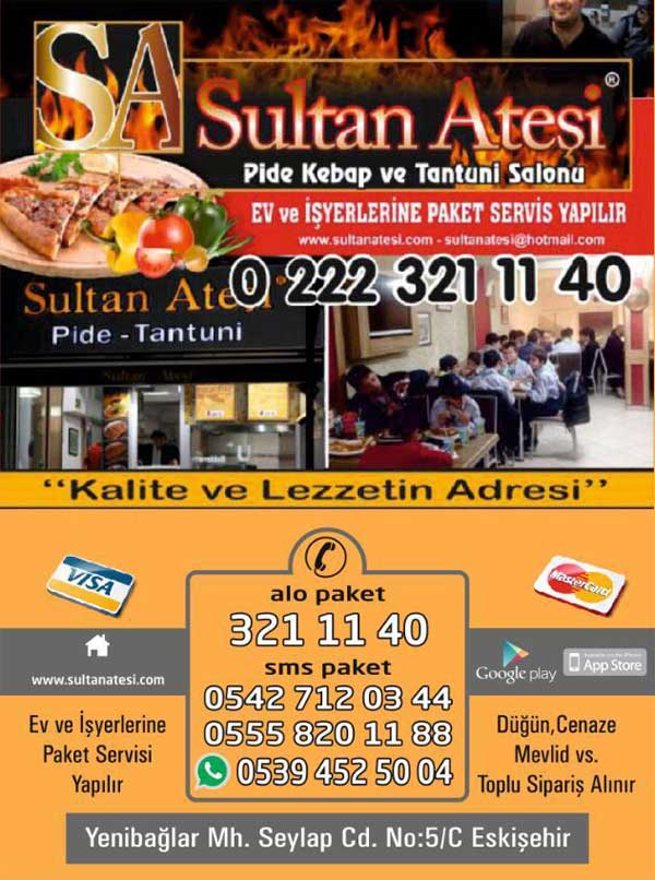eskişehir yemek sipariş sultan ateşi yemek online yemek kebap tantuni pide sipariş çiğ köfte